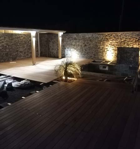 Installation éclairage extérieur La Réunion